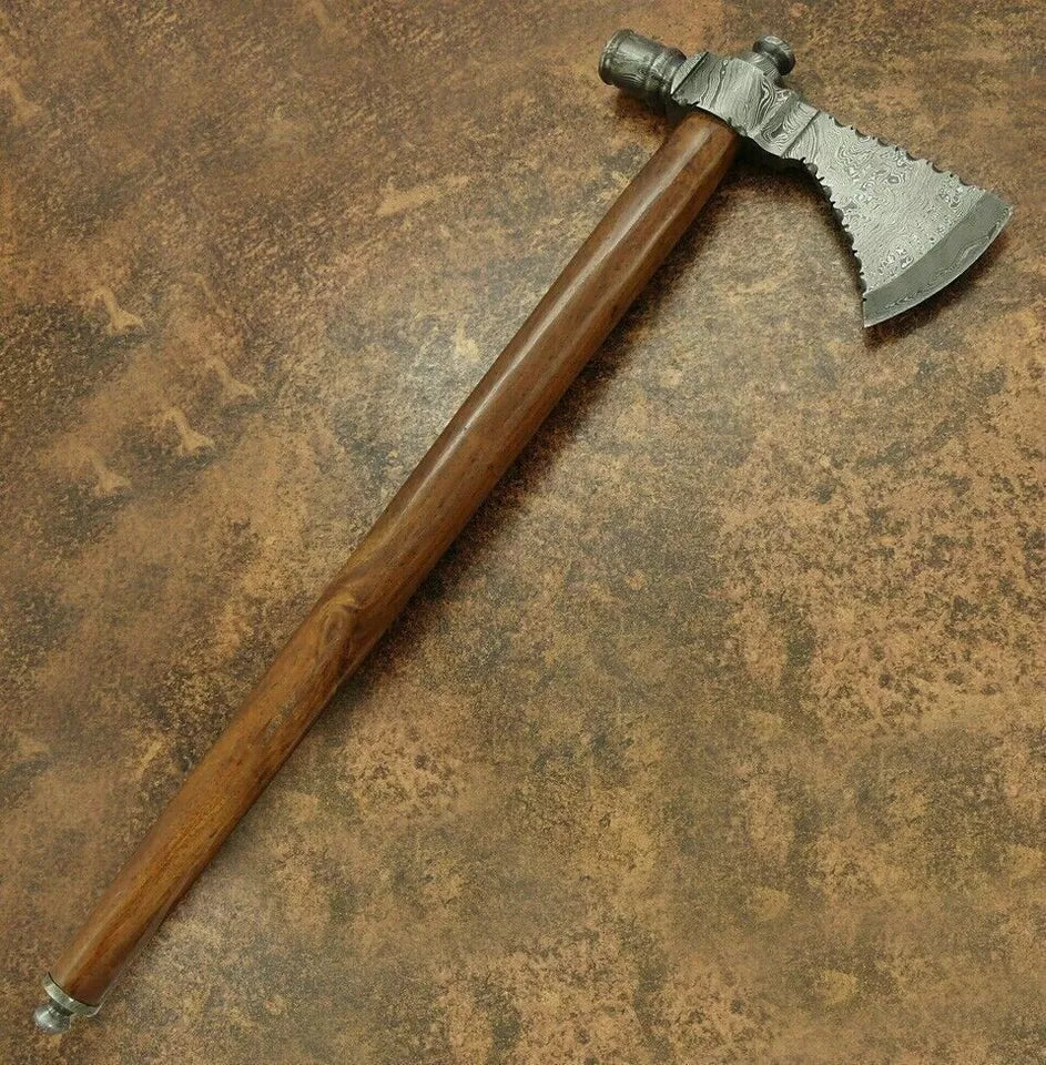 Pipe Axe Handmade Damascus Steel Axe - Unique Tomahawk Axe for Cigar Lover ME-3