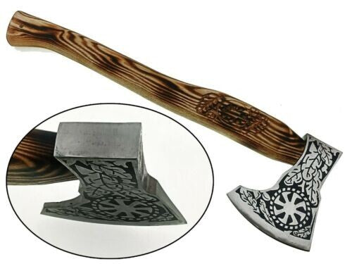 CUSTOM HANDMADE HIGH CARBON STEEL VIKING HATCHET TOMAHAWK HUNTING BEST GIFT AXE