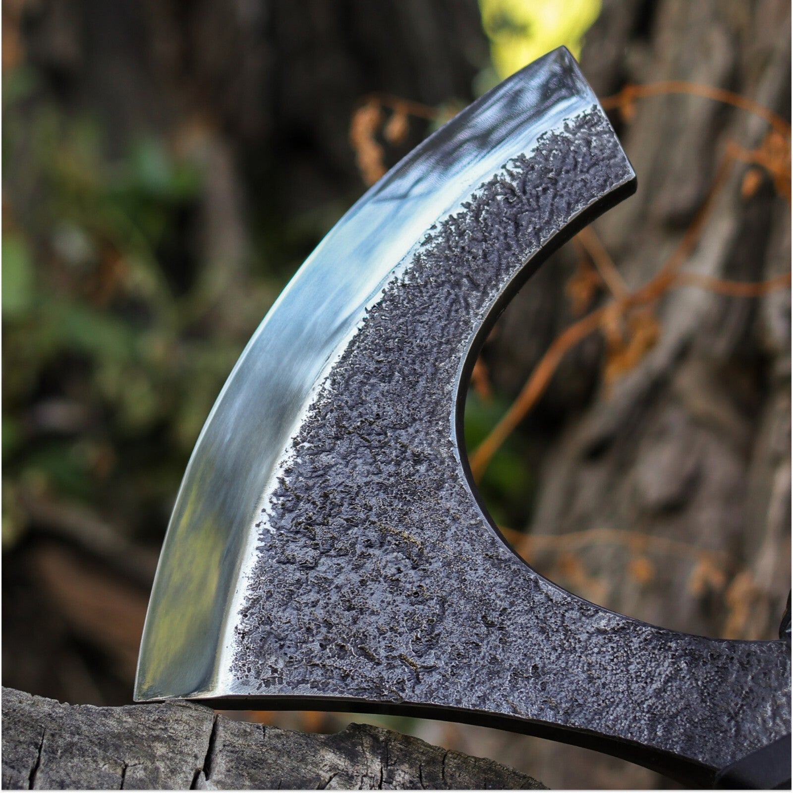 Viking  Double-Edged Battle Axe – Hand-Forged 1066 carbon steel 32.87" 4.18 lb ME-10