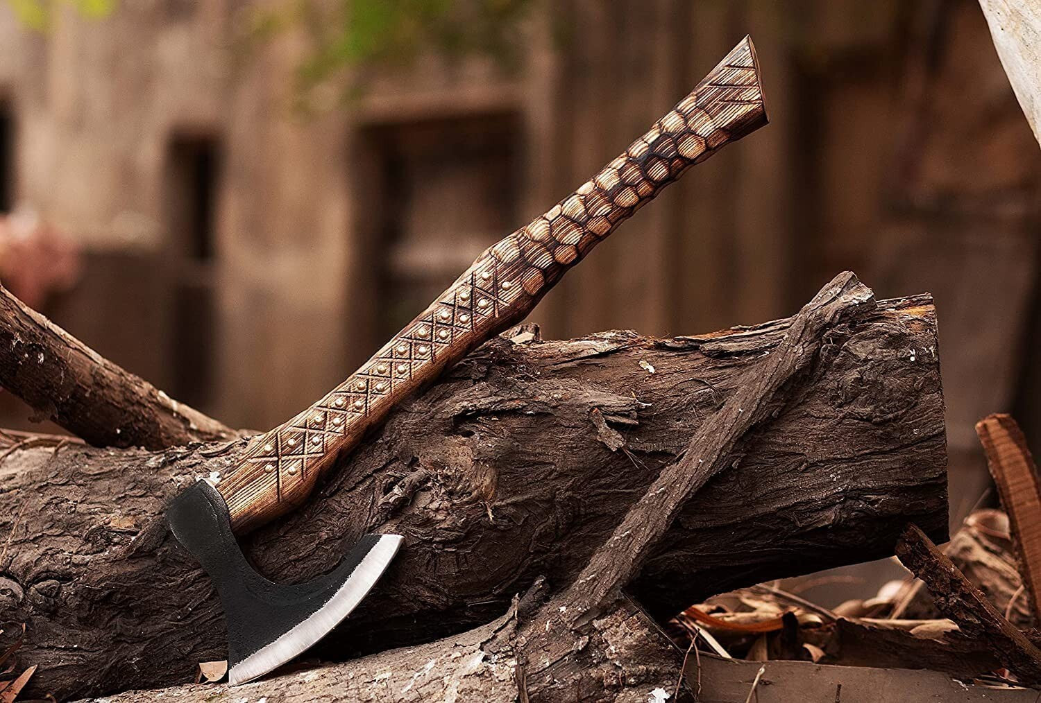 CUSTOM HANDMADE CARBON STEEL VIKING HATCHET TOMAHAWK HUNTING TACTICAL AXE
