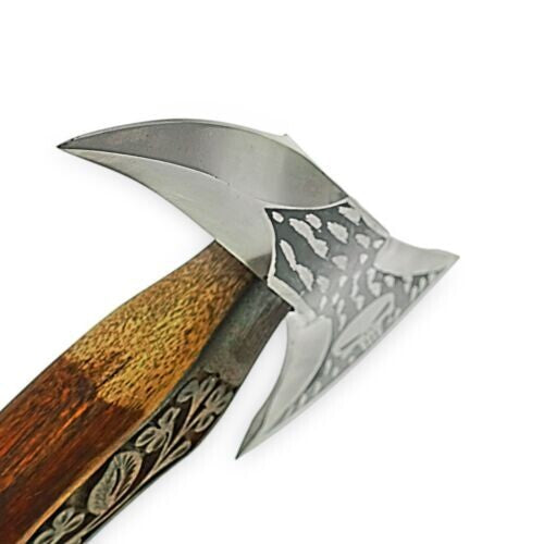 CUSTOM HANDMADE HIGH CARBON STEEL VIKING HATCHET TOMAHAWK HUNTING TACTICAL AXE