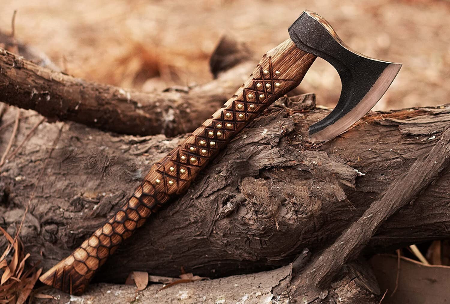CUSTOM HANDMADE CARBON STEEL VIKING HATCHET TOMAHAWK HUNTING TACTICAL AXE