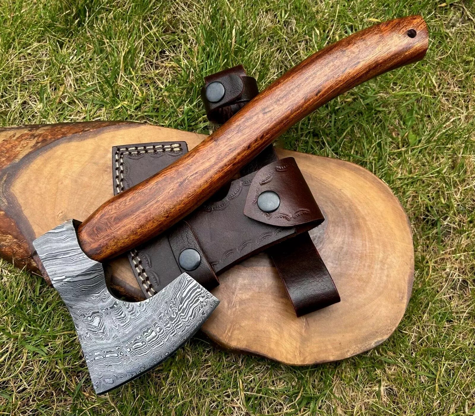 Handmade Damascus Steel Axe Vintage style Camping Collectible Best Gift Tomahawk Hatchet ME-4