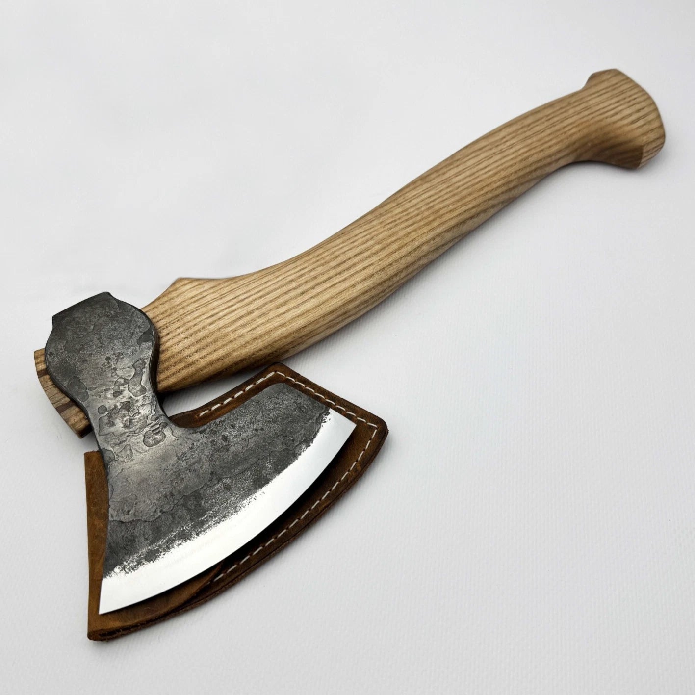 Carving Axe – Hand-Forged 52100 Steel, Ash Handle, Sheath, Ready to Use ME-1