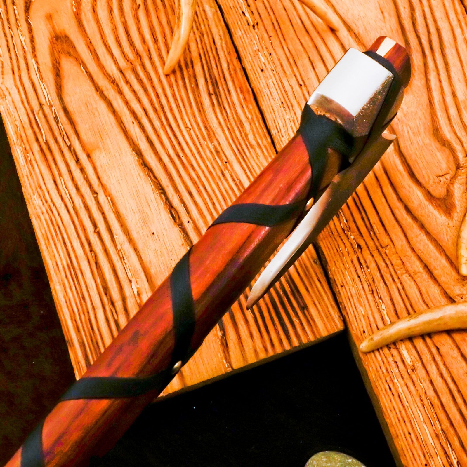 Handcrafted beautiful artisan Axe - Hand Forged Viking Axe with Leather Sheath