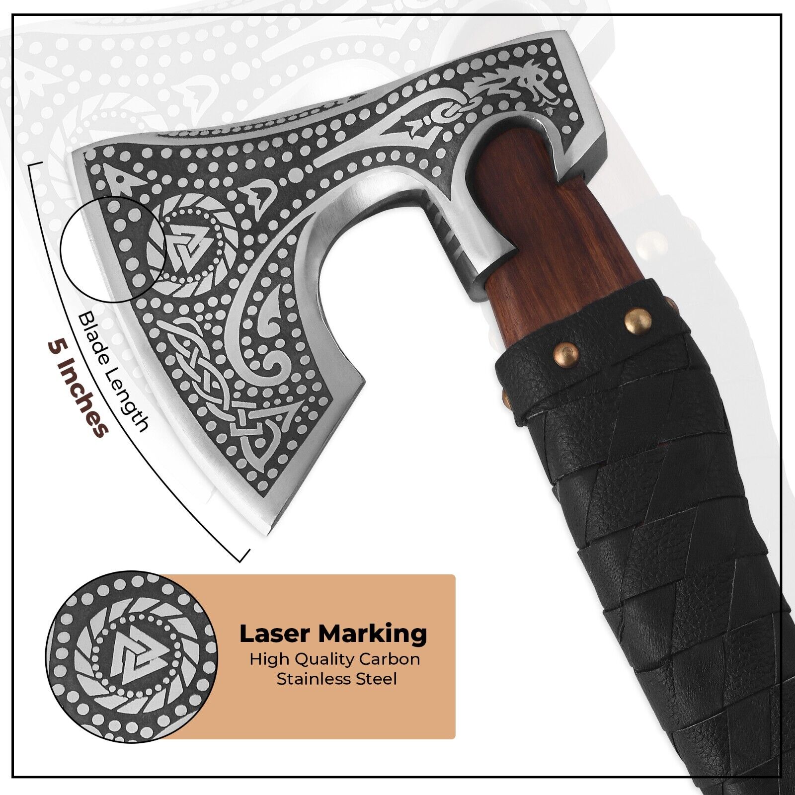 Ragnar LothBrok Viking Axe Battle Ready Axe Hand Forged Carbon Steel With Sheath