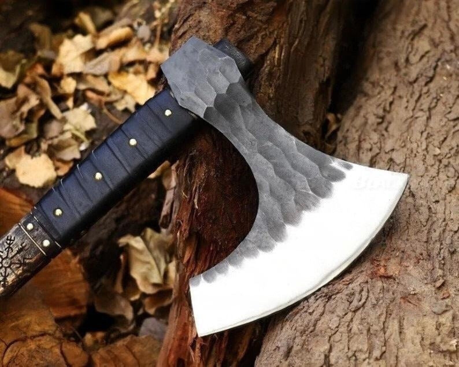 Beautiful Handmade Viking Axe Custom Norse Axe Christmas Gift Camping Axe Ragnar 35inch Long