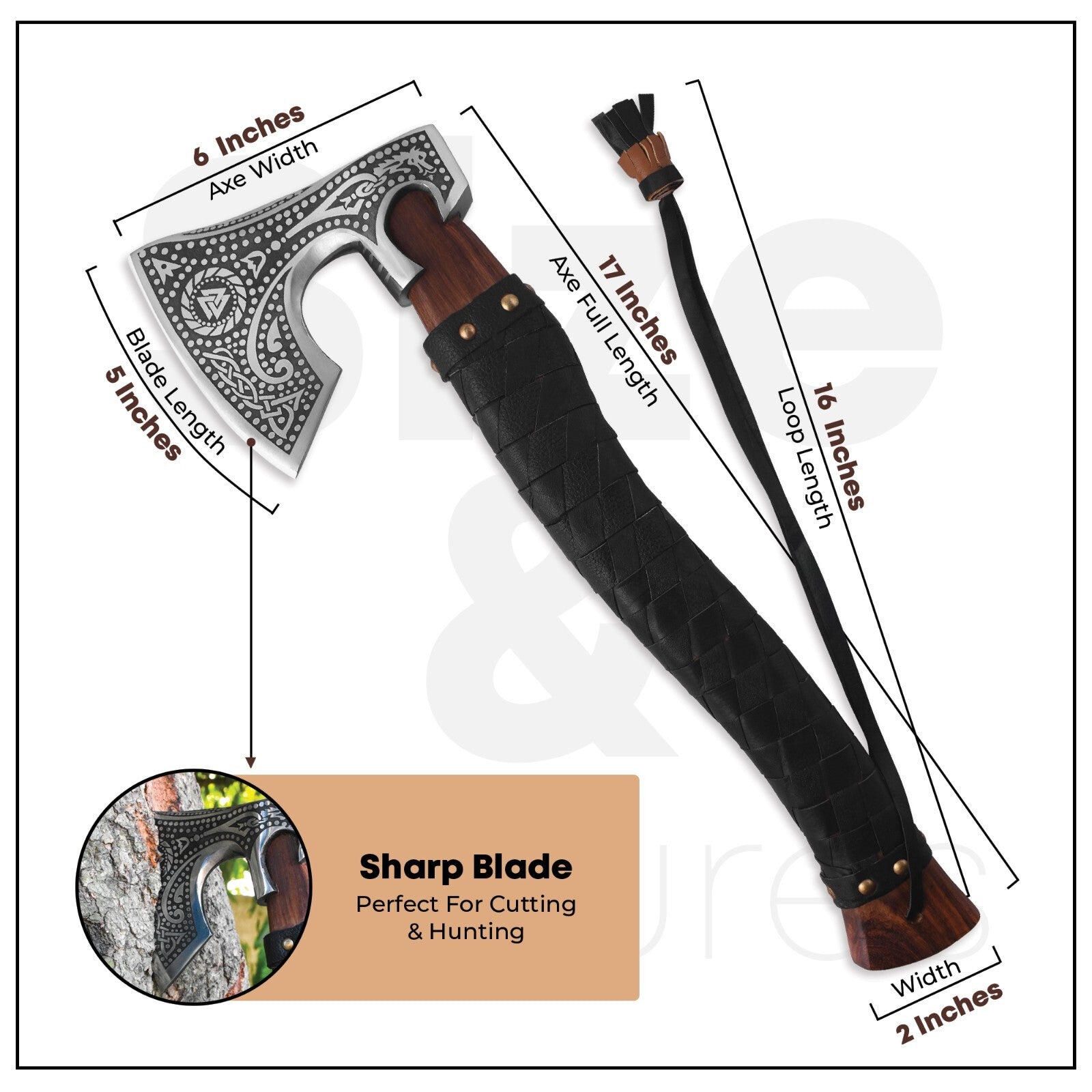 Ragnar LothBrok Viking Axe Battle Ready Axe Hand Forged Carbon Steel With Sheath